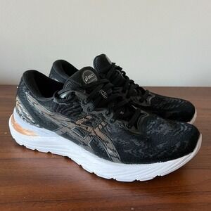 ASICS Gel Cumulus 23 Running Shoes Black Sun Peach FlyteFoam Women's Size 7